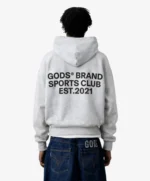 Gods® Brand Sports Club Hoodie Melange